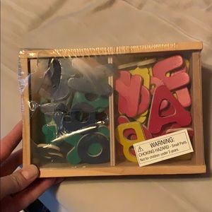 Melissa & Doug wooden magnetic alphabet letters